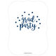 Navy Grad Party Confetti Dot Invitations Image 2 of 2